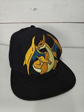 Pokemon 2016 Charizard Black Snapback Hat One Size